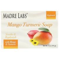 Madre Labs, Кусковое мыло с манго и куркумой, с витамином Е и маслами ши, авокадо, жожоба и какао, 5 унций (141 г)