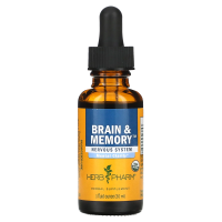 Herb Pharm, Brain & Memory (мозг и память), нервная система, 1 жидкая унция (30 мл)