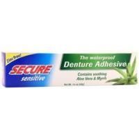 Secure, Чувствительный адгезивный крем для зубных протезов 1,4 унции