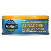 Wild Planet, Дикий тунец альбакор в оливковом масле первого холодного отжима,  142 г