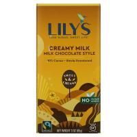 Lily's Sweets, 40% шоколадный батончик, Сливочный молочный, 3 унц. (85 г)