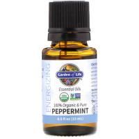 Garden of Life, Organic Essential Oil - Peppermint, Energizing, 0.5 fl oz (15mL) Liquid