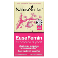 NaturaNectar, EaseFemin, поддержка при менопаузе, 30 растительных капсул