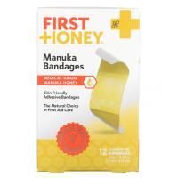 First Honey, Manuka Bandages, 12 пластырей