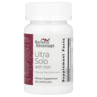 Bariatric Advantage, Ultra Solo с железом, 30 капсул