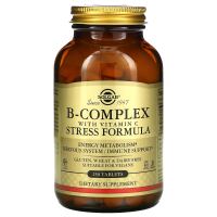 Solgar, Комплекс витаминов B, с витамином C, формула против стресса, 250 таблеток
