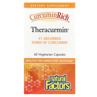 Natural Factors, Curcuminrich®, Theracurmin®, 60 вегетарианских капсул