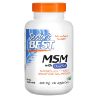 Doctor's Best, Best MSM, 1000 мг, 180 растительных капсул