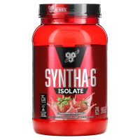 BSN, Syntha-6 Isolate, протеиновый порошок, клубничный коктейль 2,01 фунта (912 г)