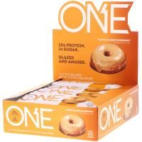 One Brands, Батончик One, пончик с кленовой глазурью, 12 батончиков, по 60 г (2,1 унц) каждый