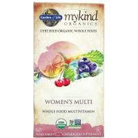 Garden of Life, MyKind Organics, мультивитамины для женщин, 60 веганских таблеток