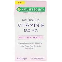Nature's Bounty, Оптимальные решения, питательный витамин E, 120 мягких таблеток