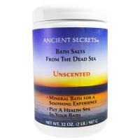 Ancient Secrets, Lotus Brand Inc., Соль Мертвого моря для ванны, без запаха, 907 г