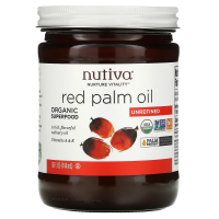 Nutiva, органическое масло помадной пальмы, нерафинированное, 444 мл (15 жидких унций)