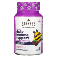 Zarbee's, Mighty Bee, Поддержка иммунитета на основе бузины, натуральный ягодный вкус, 21 жевательная таблетка