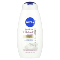 Nivea, Гель для чувствительного и сияющего тела с питательной сывороткой, 591 мл (20 жидк. унц.)