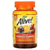 Nature's Way, Alive! жевательный мультивитамин для взрослых, фруктовый вкус, 90 жевательных мармеладок