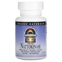 Source Naturals, NSK-SD, наттокиназа, 100 мг, 30 капсул