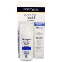 Neutrogena, Чистый и свободный жидкий солнцезащитный крем, фактор защиты от солнца SPF 50, 1,4 жидк. унц. (40 мл)