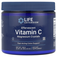 Life Extension, Шипучий витамин C, кристаллы магния, 180 г (6,35 унции)