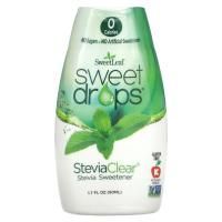 Sweetleaf, Sweet Drops - подсластитель из стевии SteviaClear 1.7 жидких унций
