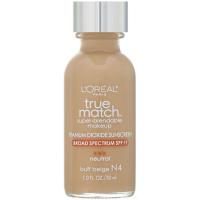 L'Oreal, True Match Super-Blendable Makeup, тональная основа, оттенок №4 желтовато-бежевый, 30 мл (1 жидк. унция)