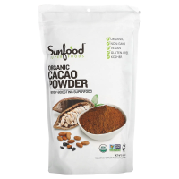 Sunfood, Органический какао-порошок, 454 г (1 фунт)