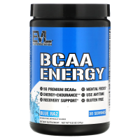 EVLution Nutrition, BCAA Energy,  Blue Raz, 9.5 oz (270 g)