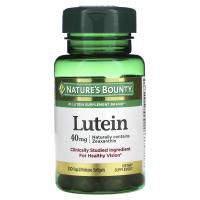 Nature's Bounty, Лютеин, 40 мг, 30 мягких желатиновых капсул с быстрым высвобождением вещества