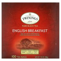 Twinings of London, 100% Чистый черный чай Английский завтрак 100 шт
