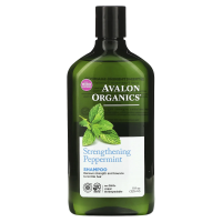 Avalon Organics, Укрепляющий шампунь с мятой 11 жидких унций