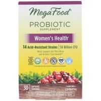 MegaFood, Пищевая добавка с пробиотиками, Женское здоровье, 30 капсул
