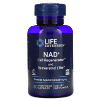 Life Extension, NAD+ Cell Regenerator, с ресвератролом, 30 вегетарианских капсул