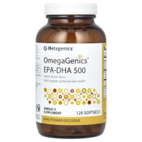 Metagenics, OmegaGenics, ЭПК и ДГК 500, натуральный лимон, 120 мягких таблеток