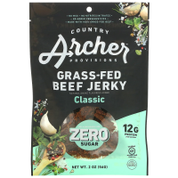 Country Archer Jerky, Grass-Fed Beef Jerky, Classic, 2 oz (56 g)