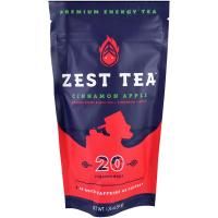 Zest Tea LLZ, Premium Energy Tea, Cinnamon Apple, 20 Pyramid Bags, 1.76 oz (50 g) Each