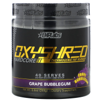 EHPlabs, Oxyshred, Hardcore Thermogenic Fat Burner, виноградная жвачка, 244 г (8,6 унции)