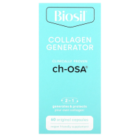 BioSil by Natural Factors, Биосил, CH-OSA улучшенный генератор коллагена , 60 вегетарианских капсул
