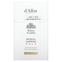 d'Alba, White Truffle, Waterfull Sleeping Pack, ночная маска для лица с белым трюфелем, 48 мл (1,62 жидк. унции)