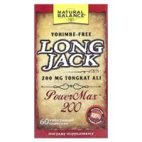 Natural Balance, Long Jack, PowerMax 200, 60 вегетерианских капсул