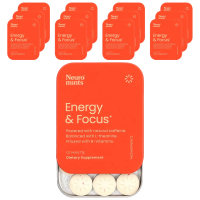 NeuroGum, NeuroMints, энергия и концентрация, корица, 12 пакетиков по 12 шт.