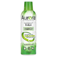 Aurora Nutrascience, Мега липосомальная R-альфа липоевая кислота, органический фруктовый вкус, 750 мг, 480 мл (16 жидк. унций)