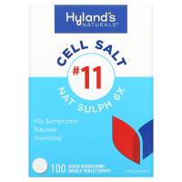Hyland's Naturals, Cell Salt # 11, Nat Sulph 6X, быстрорастворимая одна таблетка