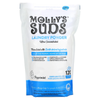 Molly's Suds, Стиральный порошок, ультраконцентрированный, перечная мята, 120 стирок, 80,25 унц. (2,275 кг)