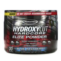 Hydroxycut, Hardcore, Elite Powder, Blue Raspberry, 2.72 oz (77 g)