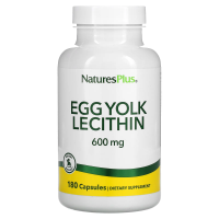 Nature's Plus, Egg Yolk Lecithin, 600 mg, 90 Vegetarian Capsules
