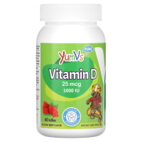 Yum-V's, Pure Vitamin D, Delicious Raspberry Flavor, 1,000 IU, 60 Jelly Bears