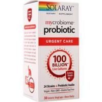 Solaray, Пробиотик Mycrobiome - Неотложная помощь 100 миллиардов живых культур 30 вег капсул
