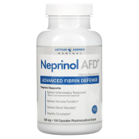Arthur Andrew Medical, Непринол AFD, Улучшенная защита от фибрина, 500 мг, 150 капсул