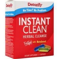 Detoxify, Instant Clean - Травяное очищение 3 капсулы